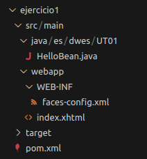 árbol de directorios - Jakarta EE - pom